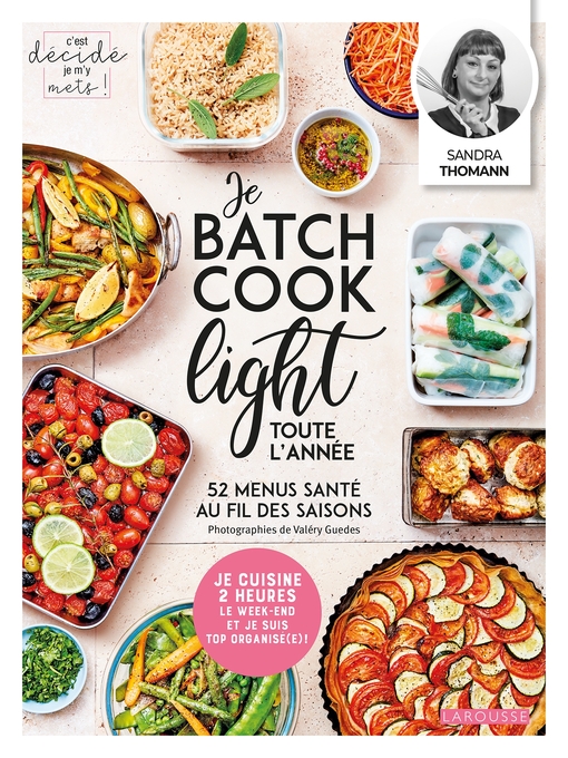 Cover image for Je batch cook light toute l'année